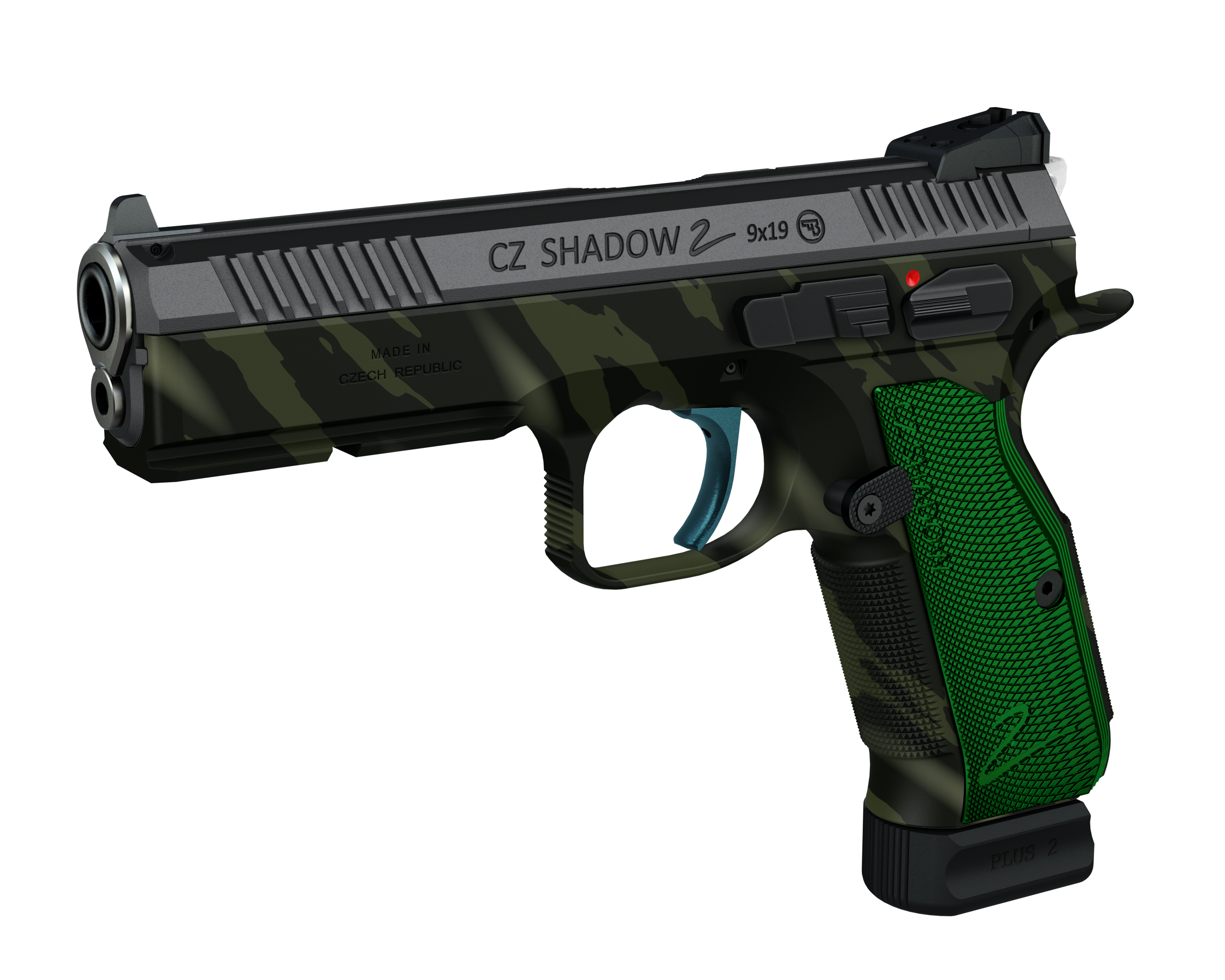 Pistola CZ Shadow 2 customizada pela reportagem (reprodução/CZ Configurator)